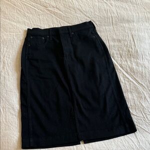 J Crew Black Women's Denim Pencil Skirt